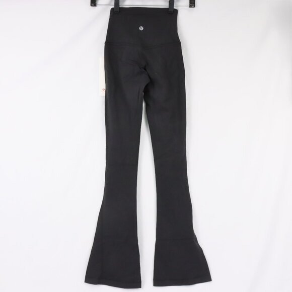 NWT Lululemon Align Mini-Flare Pants *Short in Black Size 0 - Picture 3 of 6